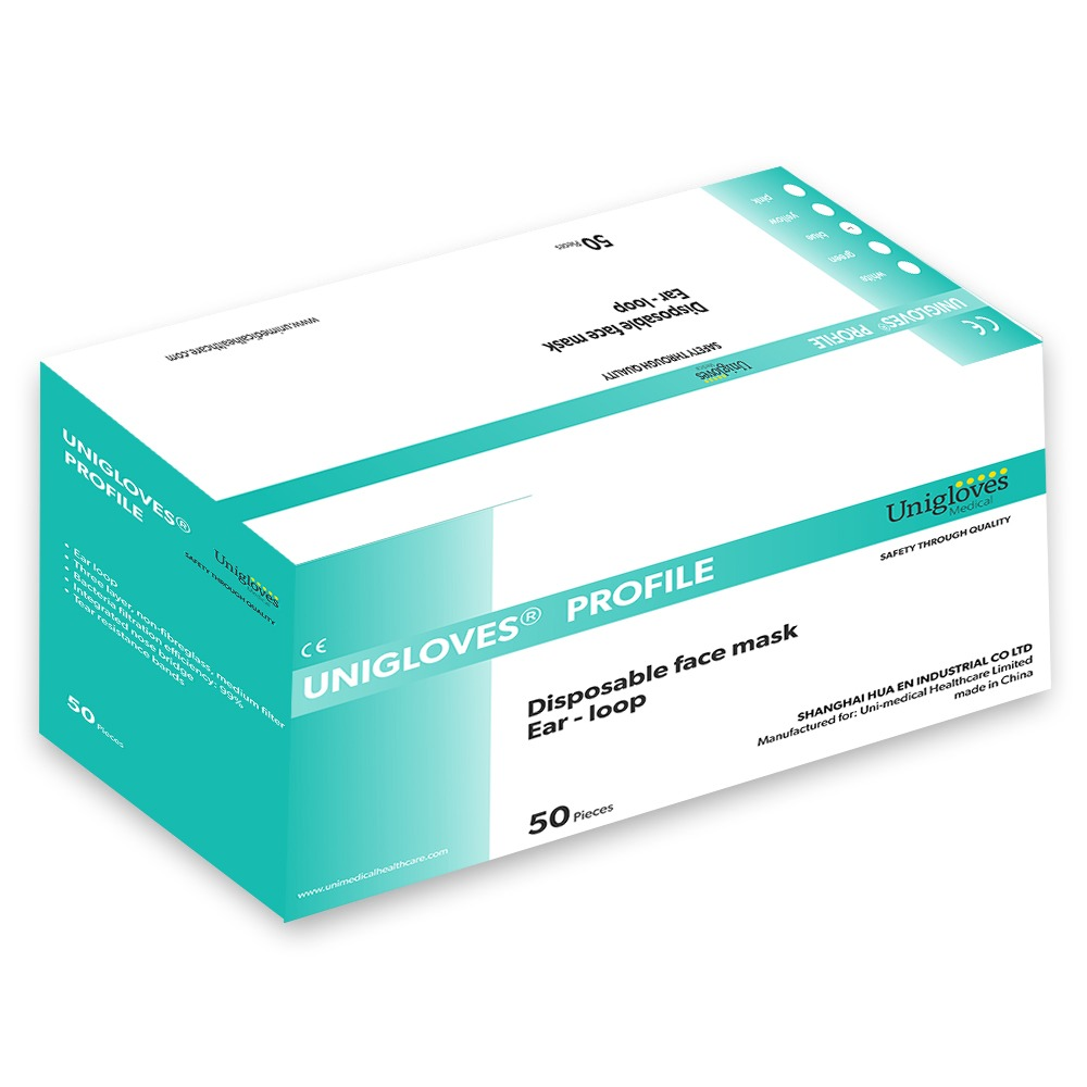 Unigloves Profile Disposable Face Mask